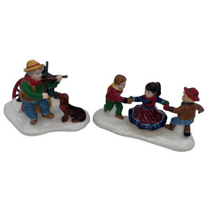 Dept 56 Snow Village At the Barn Dance, It's Allemande Left #54929 Retired w/Box